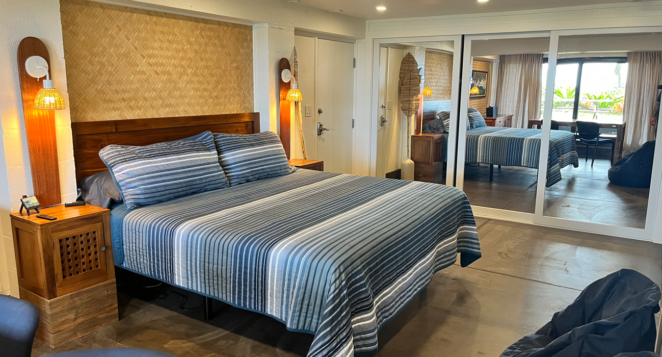 Aloha House bedroom, North Shore Oahu - Mana Properties Hawaii